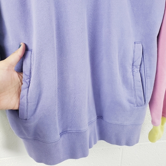 Teddy Fresh Colorblock Hoodie 2.0 Bear Pink Yellow Purple Pullover Size Small - Picture 4 of 13